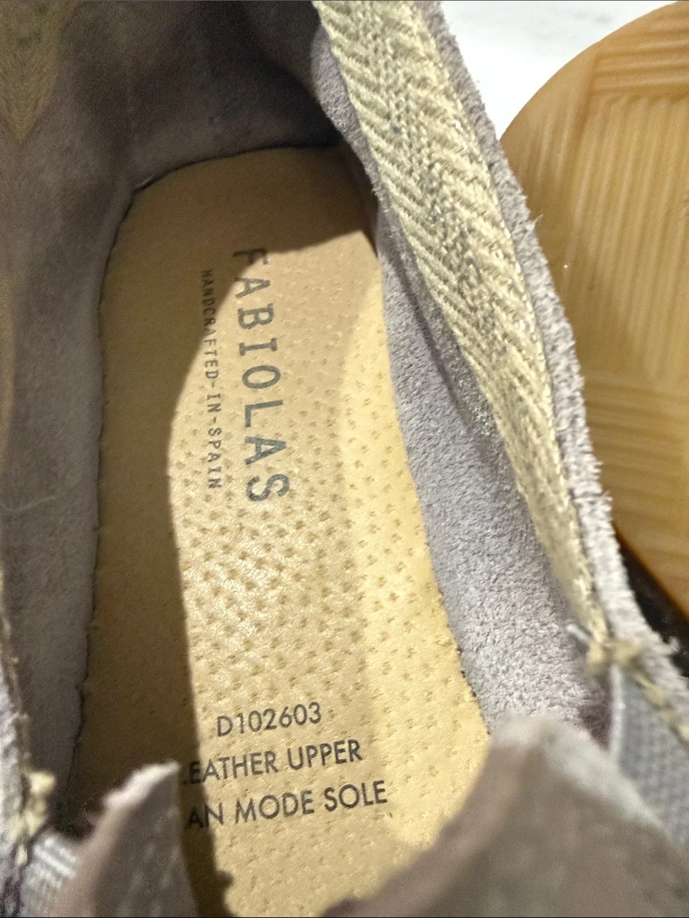 Fabiolas Women's Espadrille Slip-On in Taupe Suede